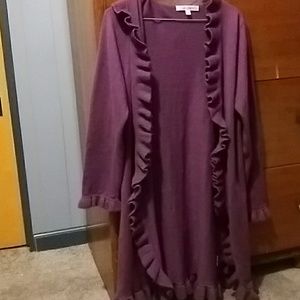 SOLD Purple Cardigan